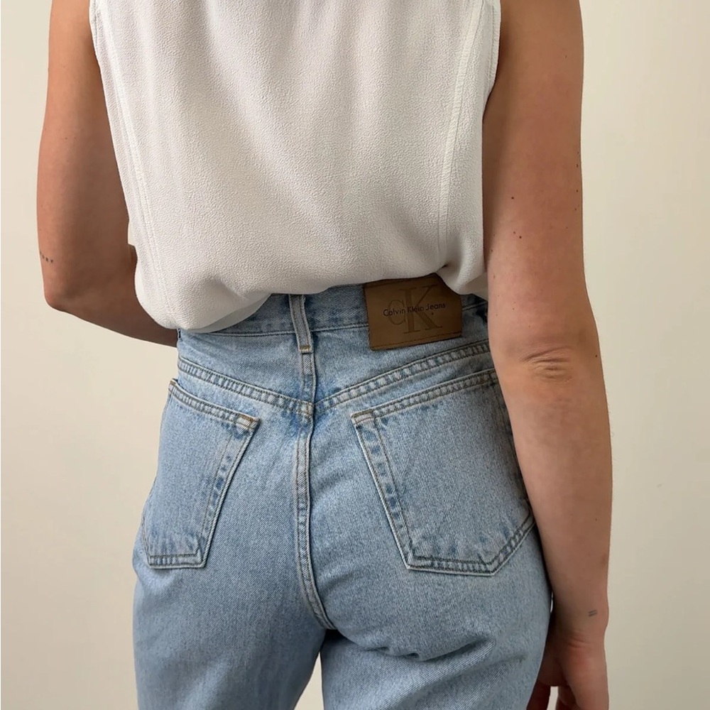 Vintage 90s Light Wash Calvin Klein Denim Jeans Size 32